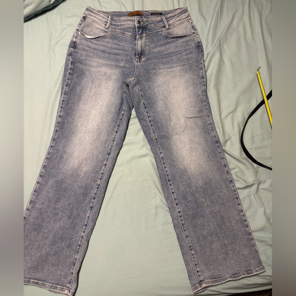 Judy blue high waist retro wide leg jeans